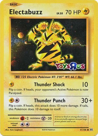 Electabuzz (41/108) (Toys R Us Promo) [XY: Evolutions] | Cracking-Singles