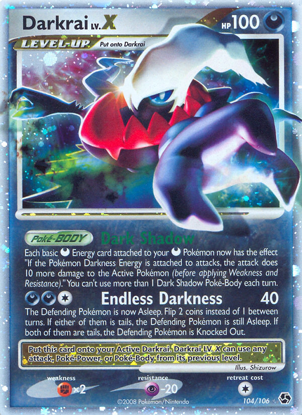 Darkrai LV.X (104/106) [Diamond & Pearl: Great Encounters] | Cracking-Singles