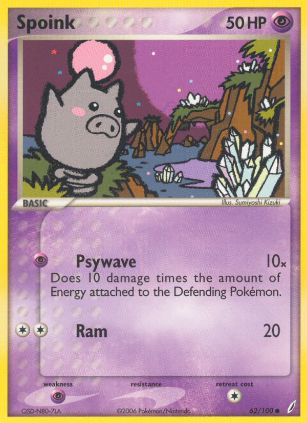 Spoink (62/100) [EX: Crystal Guardians] | Cracking-Singles