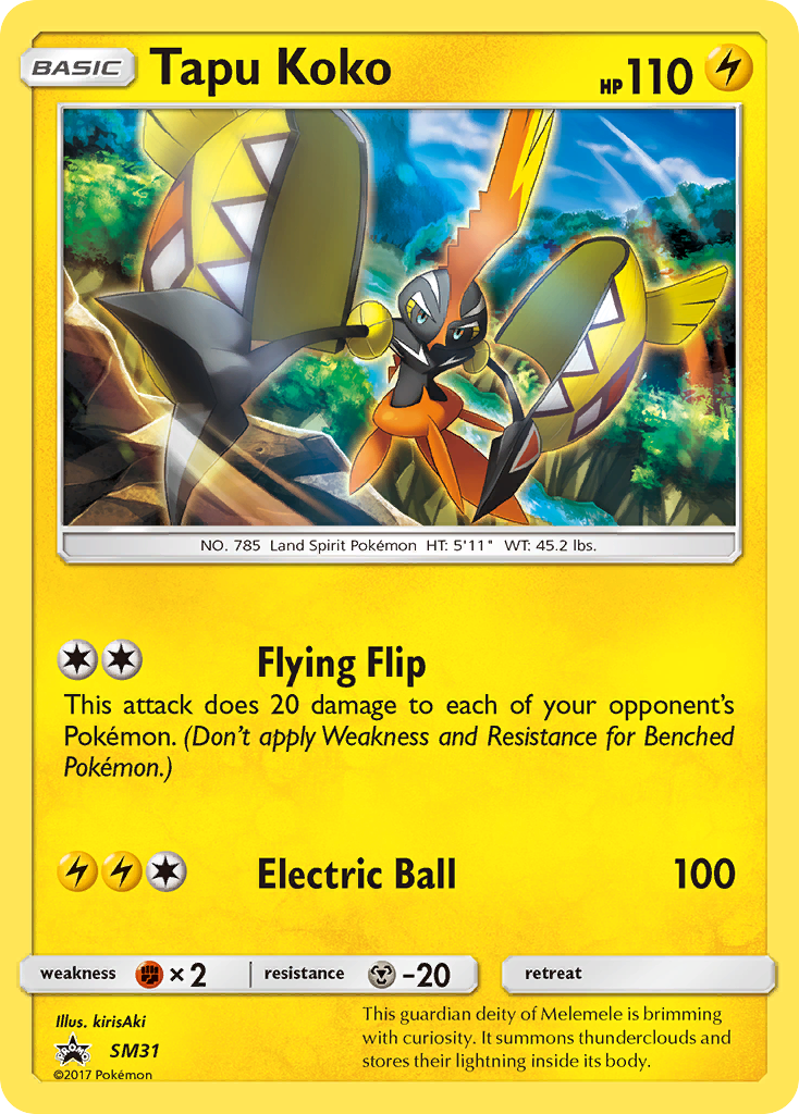 Tapu Koko (SM31) [Sun & Moon: Black Star Promos] | Cracking-Singles