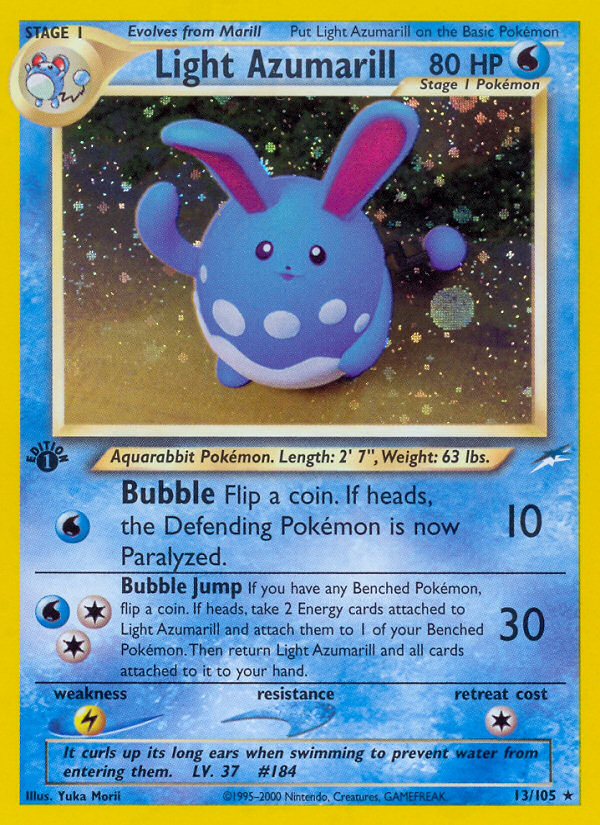 Light Azumarill (13/105) [Neo Destiny 1st Edition] | Cracking-Singles