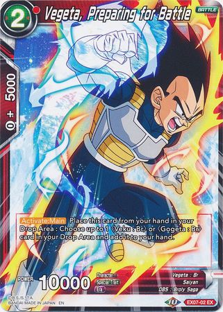 Vegeta, Preparing for Battle [EX07-02] | Cracking-Singles