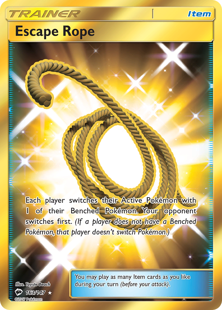 Escape Rope (163/147) [Sun & Moon: Burning Shadows] | Cracking-Singles