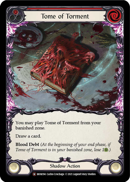 Tome of Torment (Rainbow Foil) [U-MON194-RF] Unlimited Rainbow Foil | Cracking-Singles