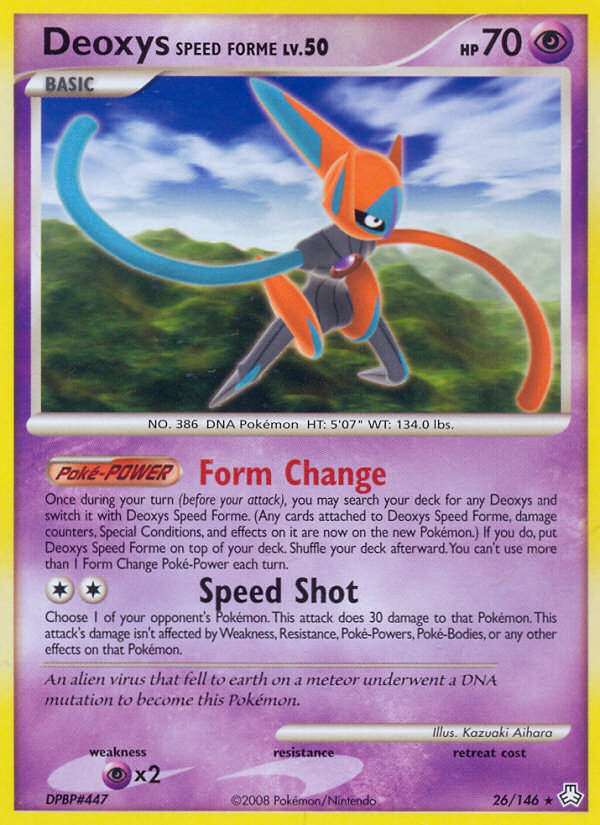 Deoxys Speed Forme (26/146) [Diamond & Pearl: Legends Awakened] | Cracking-Singles