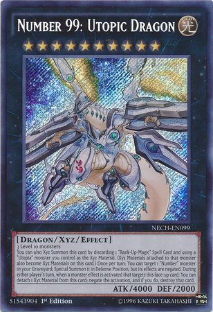 Number 99: Utopic Dragon [NECH-EN099] Secret Rare | Cracking-Singles