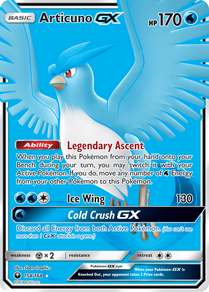 Articuno GX (154/168) [Sun & Moon: Celestial Storm] | Cracking-Singles