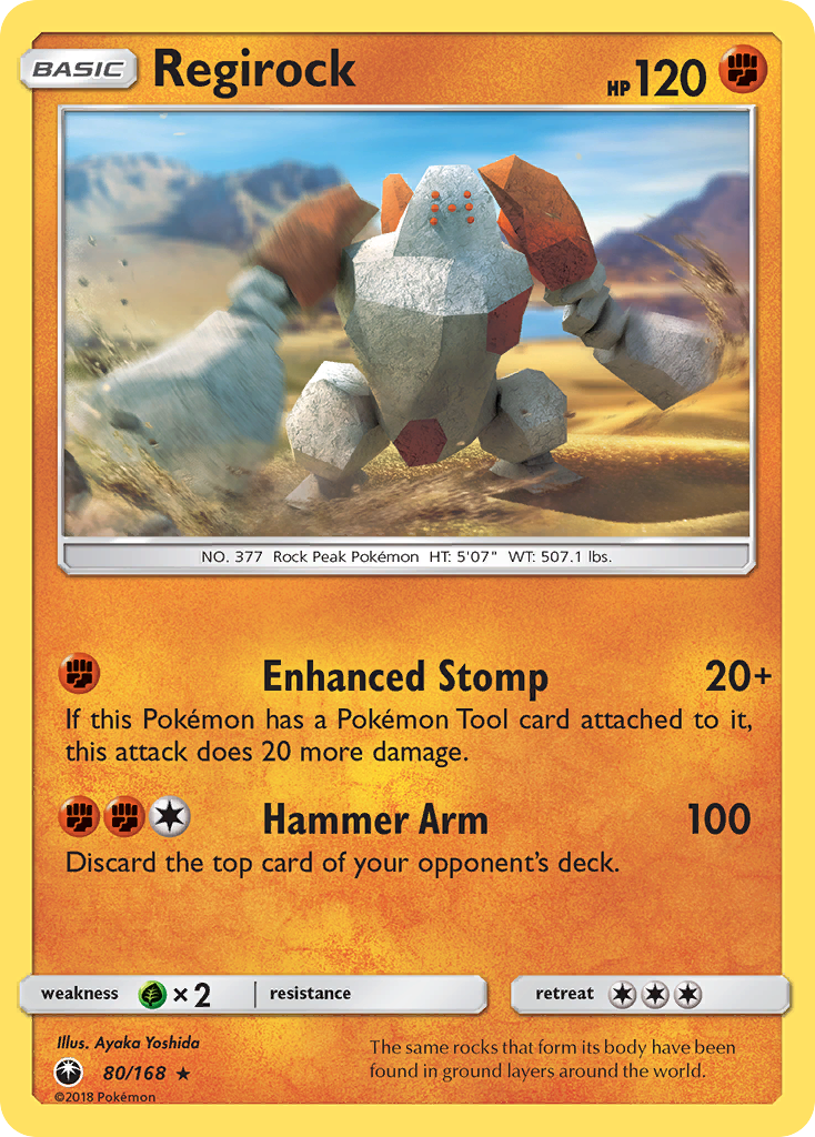 Regirock (80/168) [Sun & Moon: Celestial Storm] | Cracking-Singles