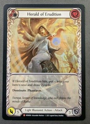 Herald of Erudition (Full Art Rainbow Foil) [U-MON004-RF] 1st edition Rainbow Foil | Cracking-Singles